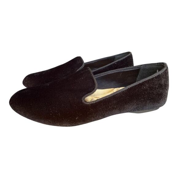 Birdies Starling Flat Black Velvet Women size 7 - Picture 2 of 7